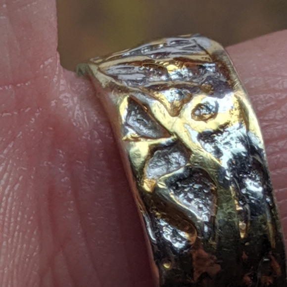 Genuine moonstone, 925 with 10k glaze size 6 - Picture 2 of 3